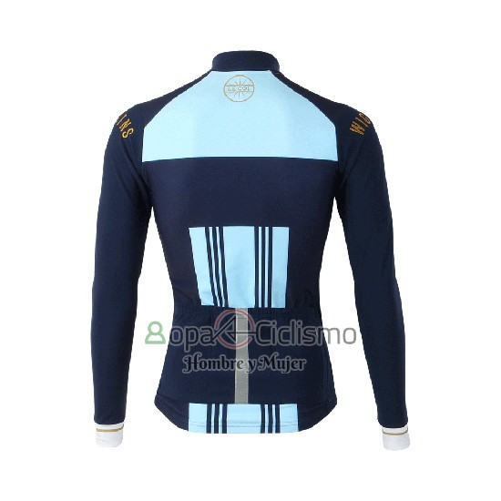 Lecol Ropa Ciclismo Culotte Largo 2019 Hombre Mangas Largas Azur Azul